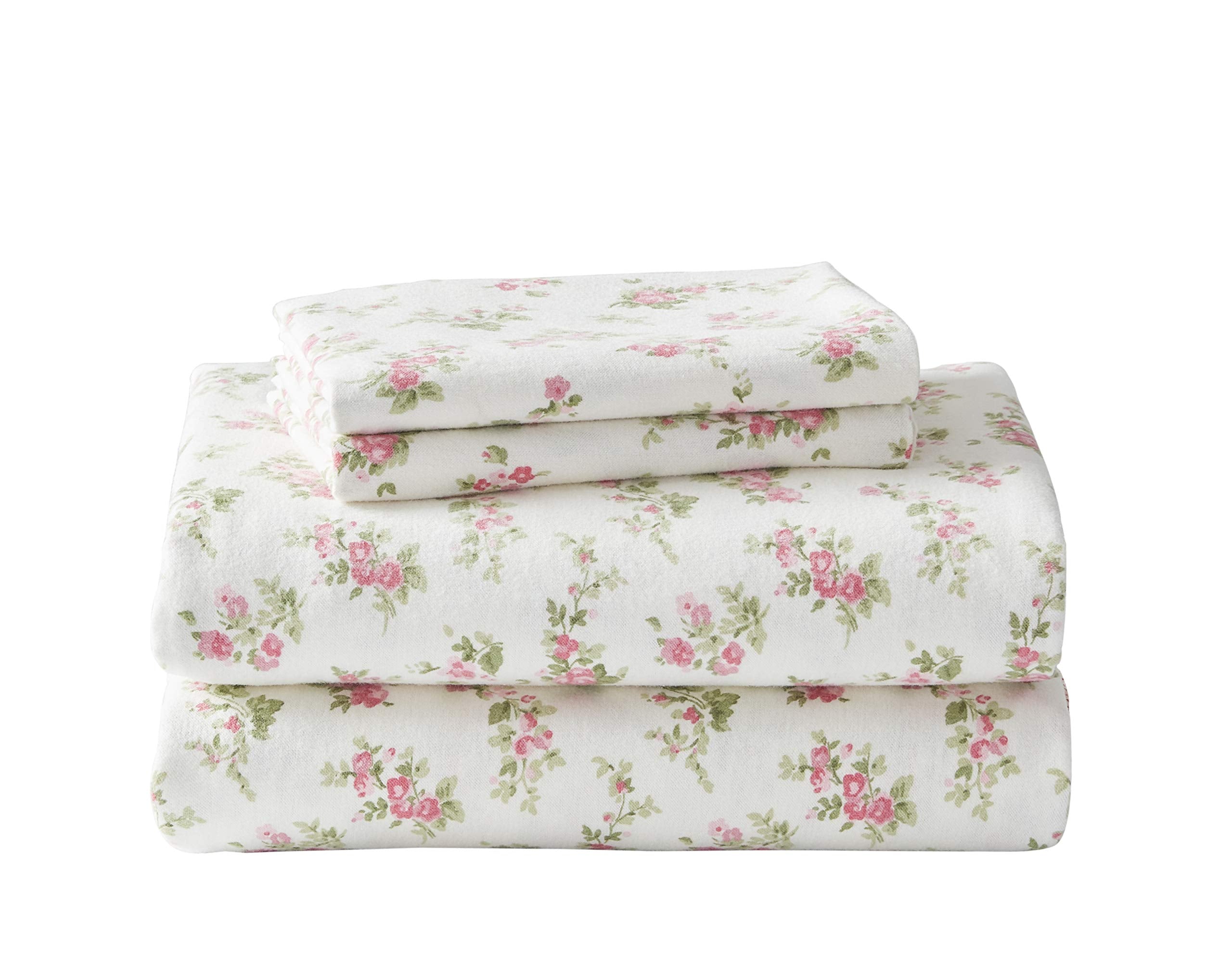 Laura Ashley Audrey Pink front packaging showing set contents and floral design benefit: clear identification