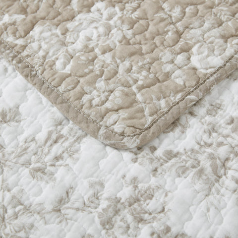 Laura Ashley quilt on bed styled lifestyle displaying room transformation