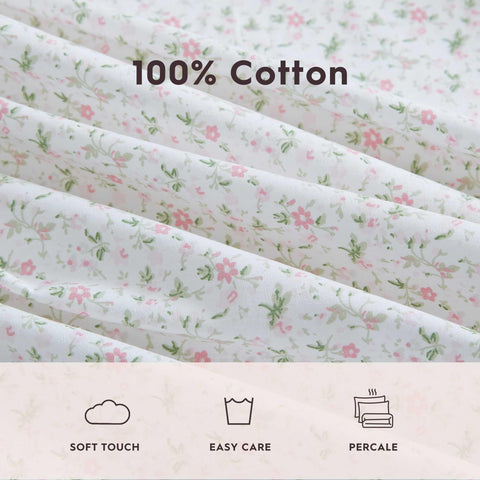 Laura Ashley Evie Pink standard pillowcase detail highlighting coordinated print