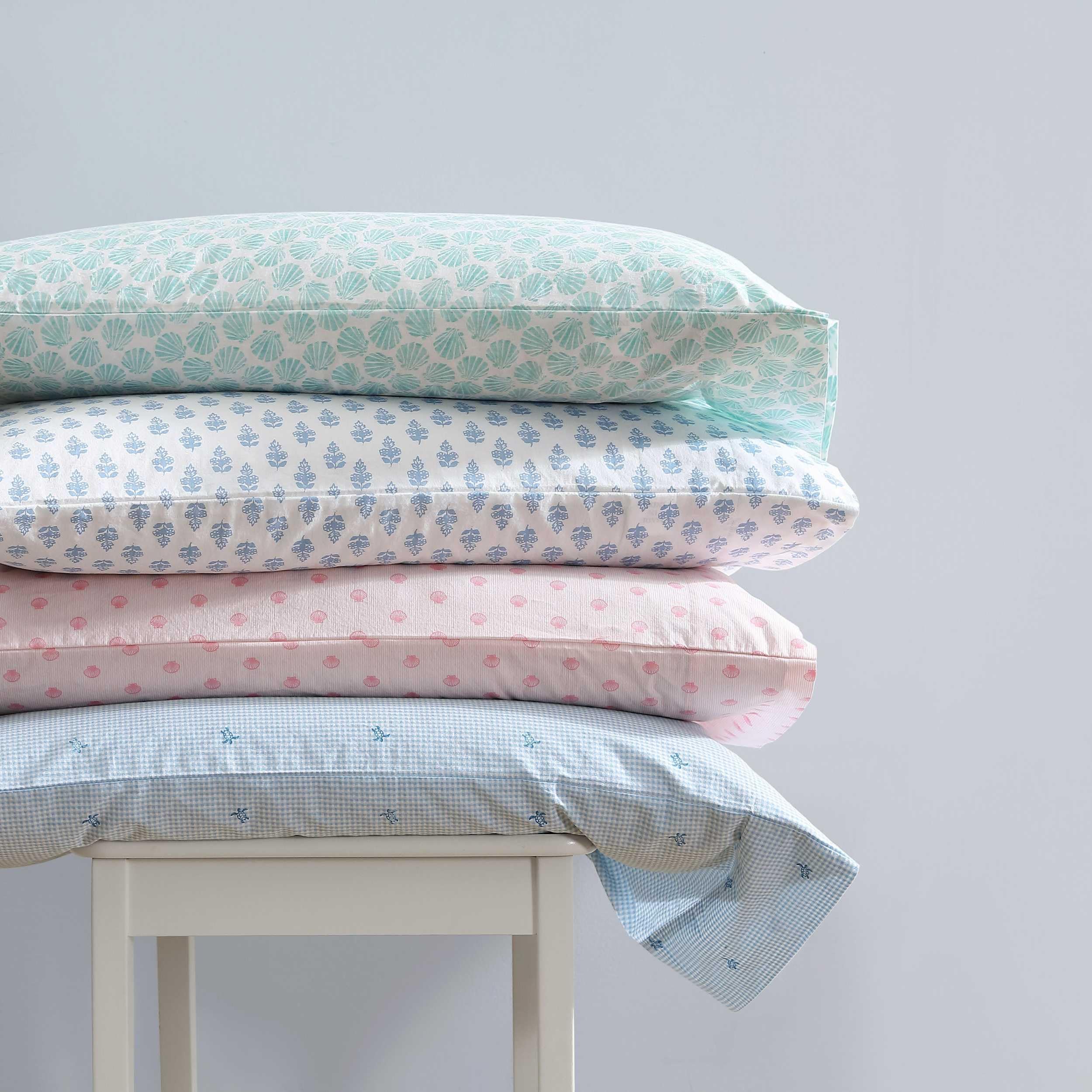 Laura Ashley staged bedroom with Francesca Blue set showing coastal style