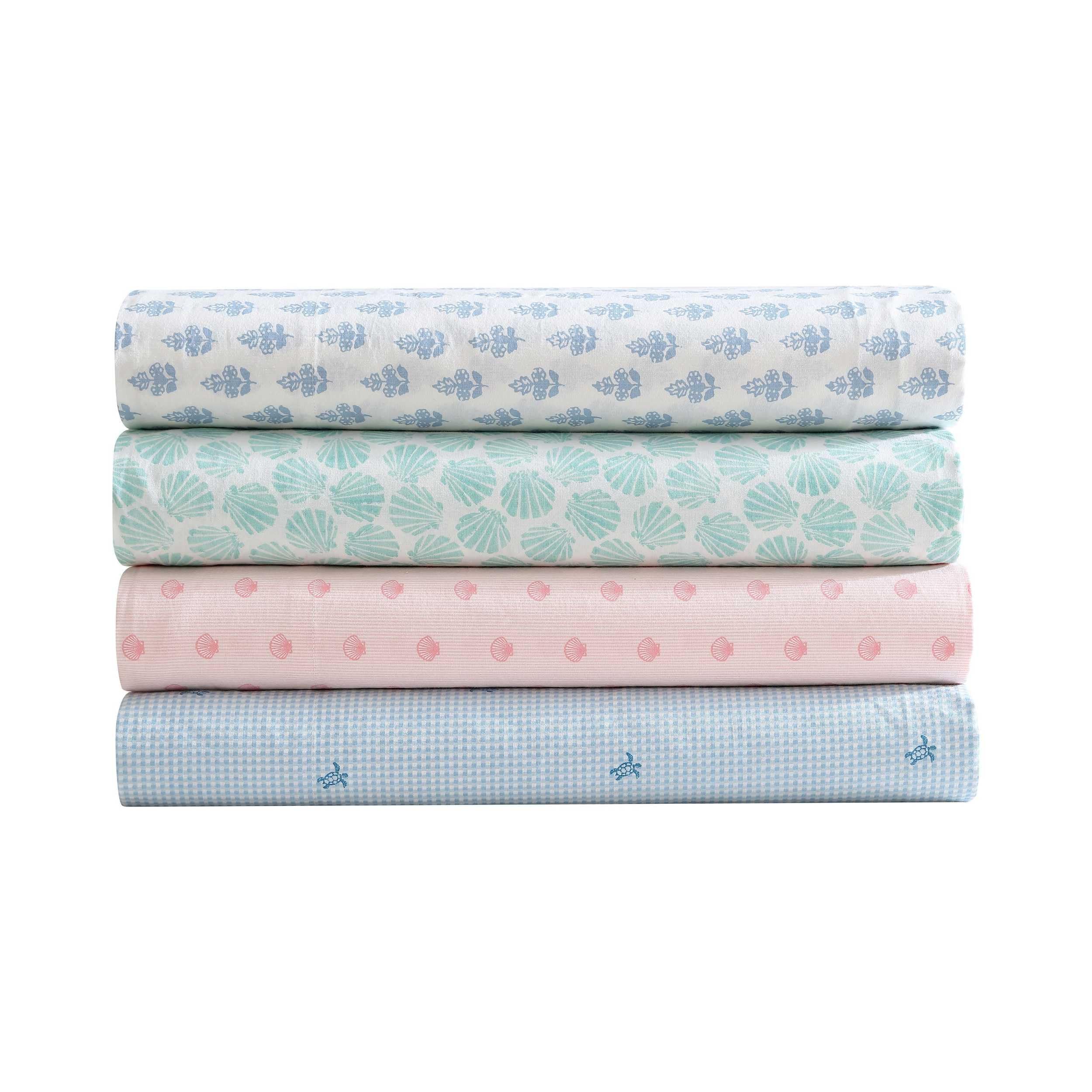 Laura Ashley Francesca Blue on mattress showing deep-pocket fit and scale