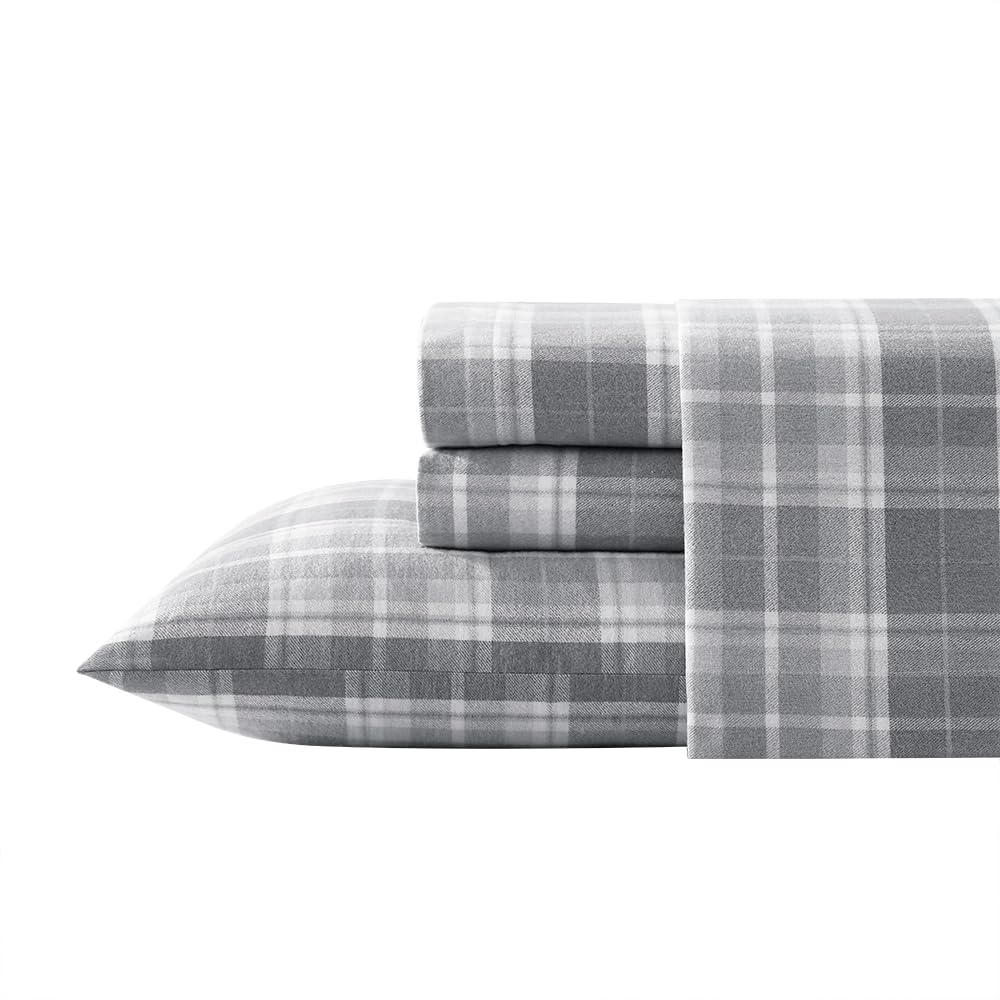Laura Ashley front packaging showing Mulholland Plaid Grey elegance