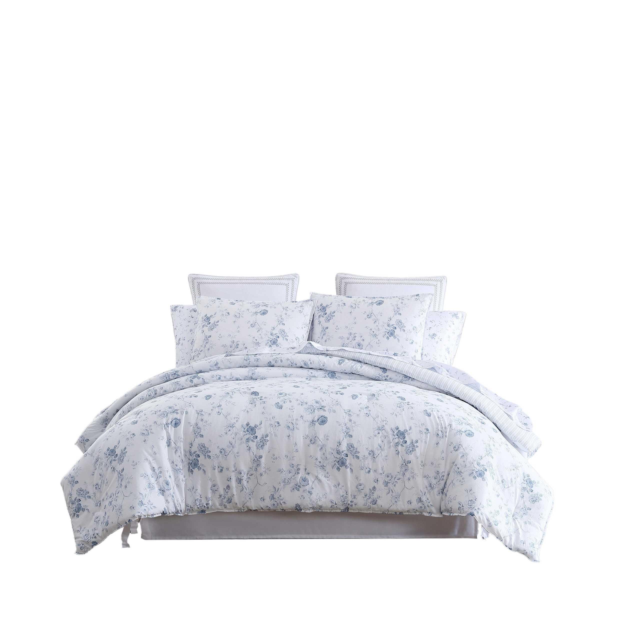 Laura Ashley styled bed in dorm room demonstrating space-saving decor benefit