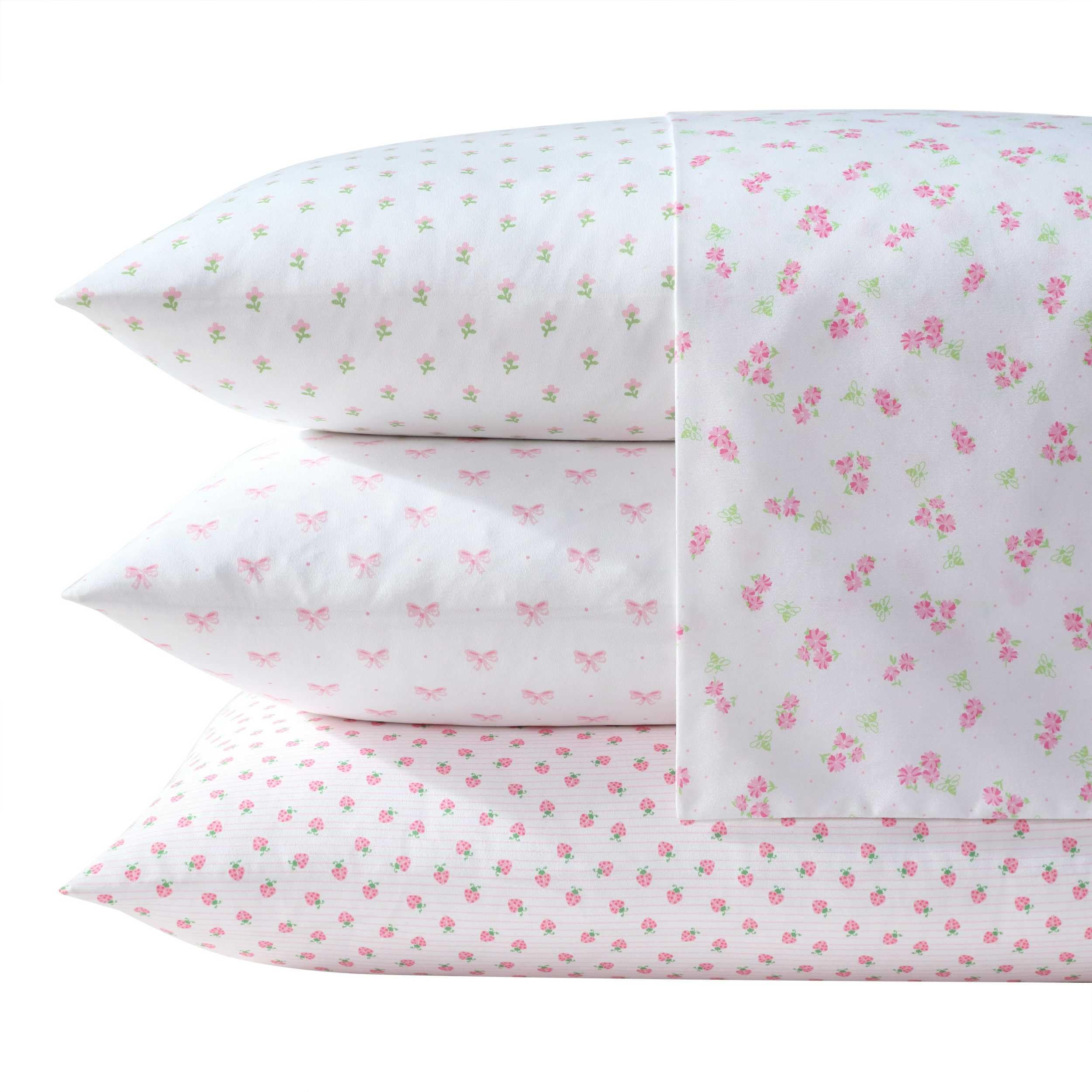 detail of Laura Ashley fitted sheet elastic corner demonstrating secure fit on mattress