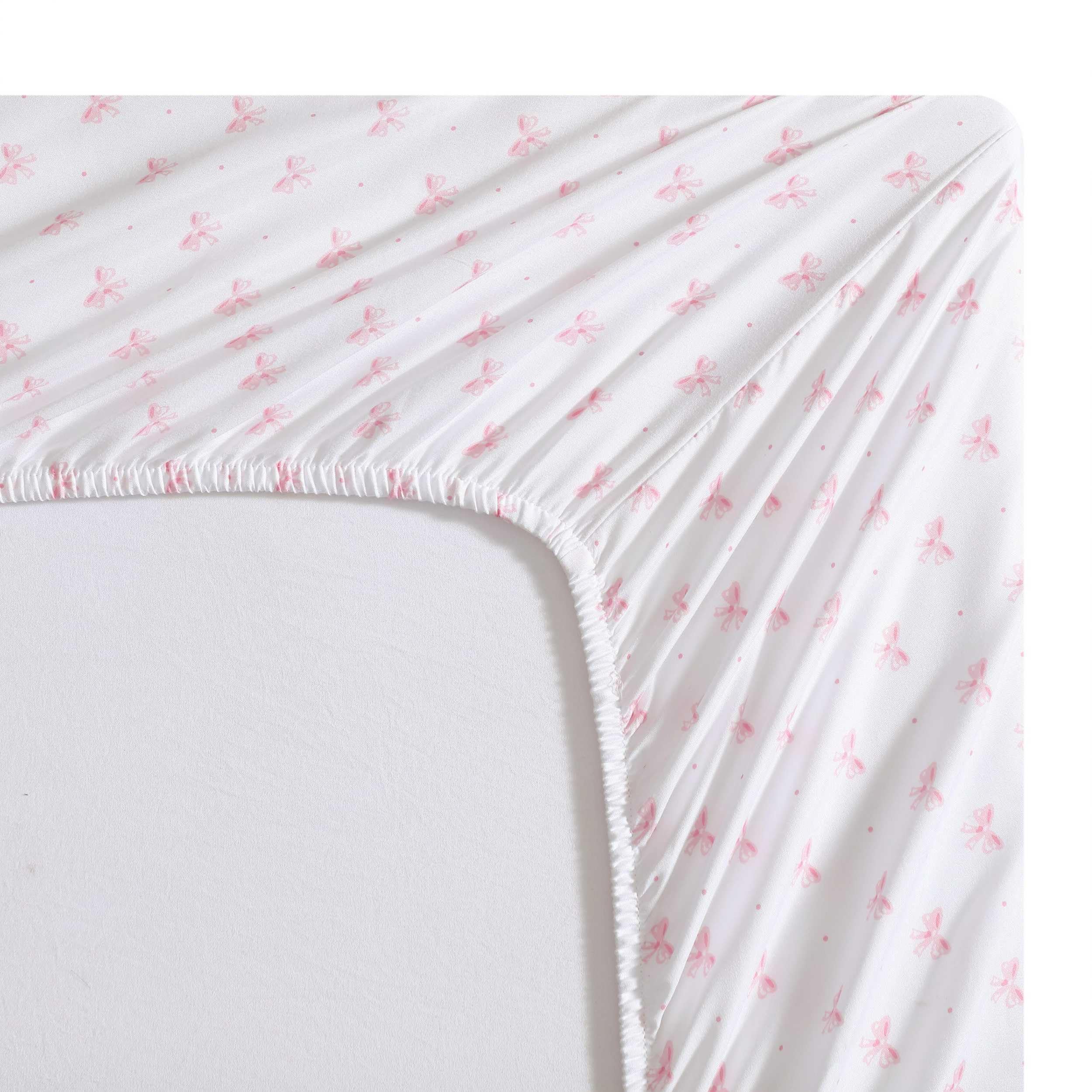 Laura Ashley pillowcase lovely bows pattern and neat hem for comfortable pillow protection