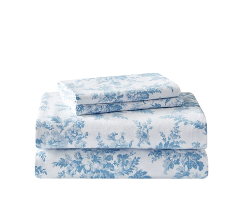 Laura Ashley pillowcase close-up showing soft brushed surface for comfort