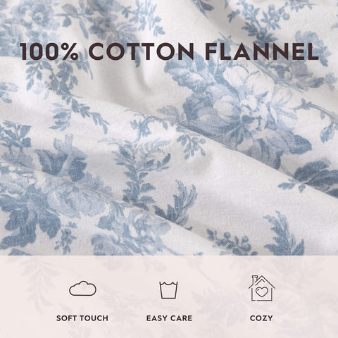 Laura Ashley sheet held in hand showing scale and touchably soft feel