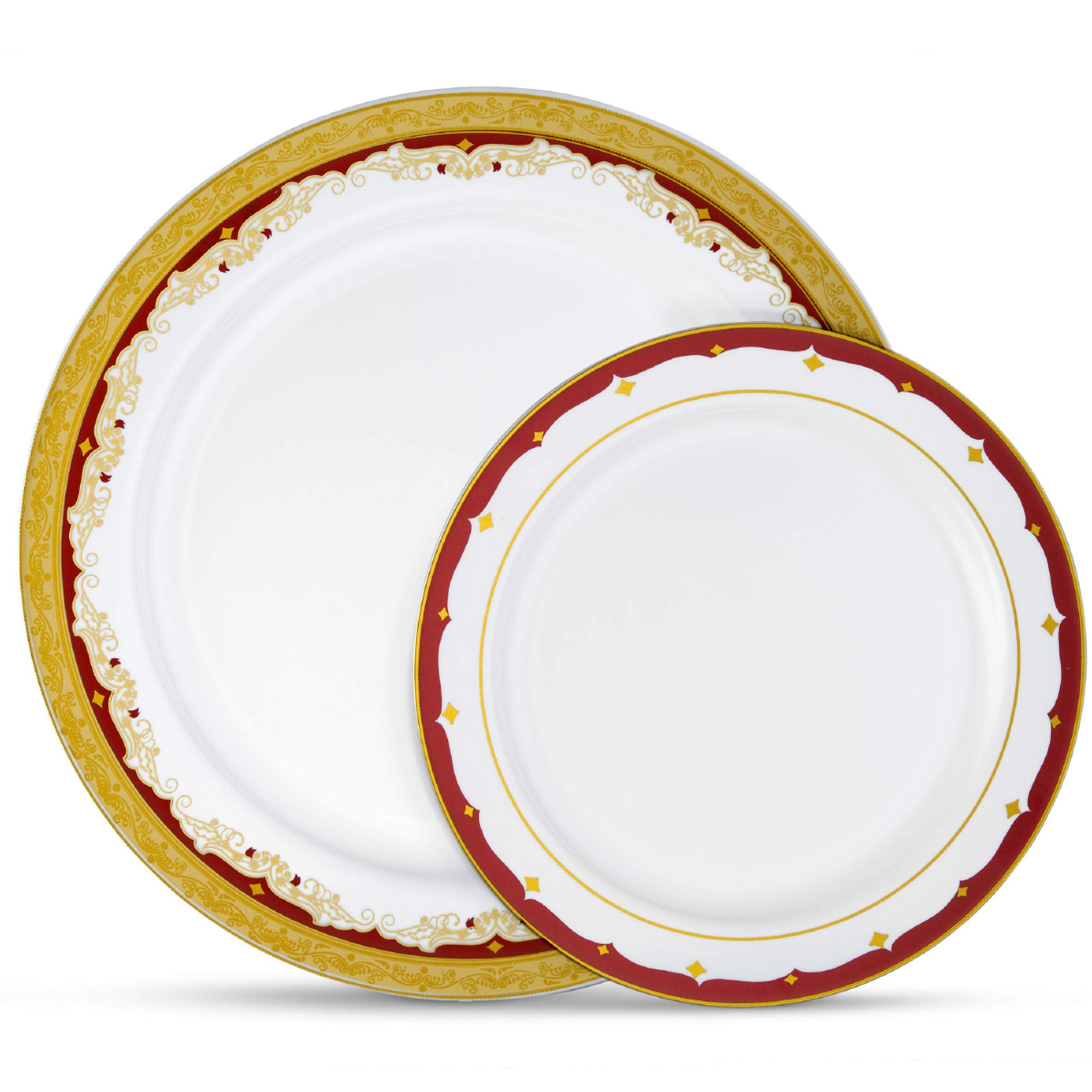 Laura Stein plate stack front packaging shows burgundy design and elegant look