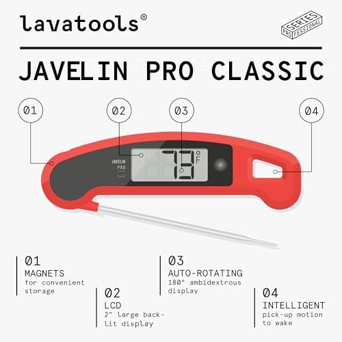 Lavatools Javelin PRO Classic rotating display in hand showing easy-angle reading benefit