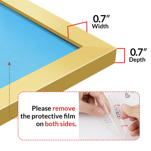 LaVie Home frame back with mounting hardware for easy vertical or horizontal hanging benefit