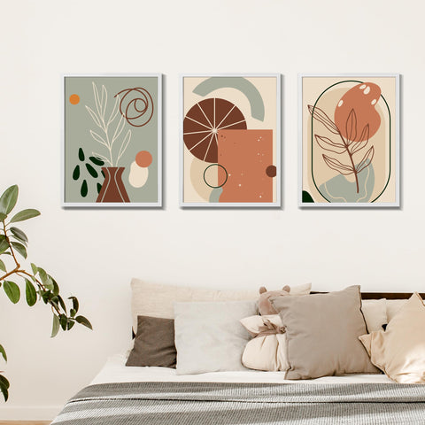 LaVie Home frame displayed in living room enhancing artwork and warm decor benefit