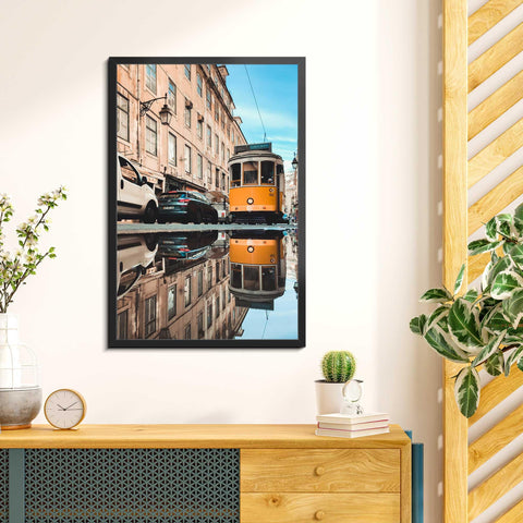 LaVie Home frame beside a standard poster showing true 20x26 scale
