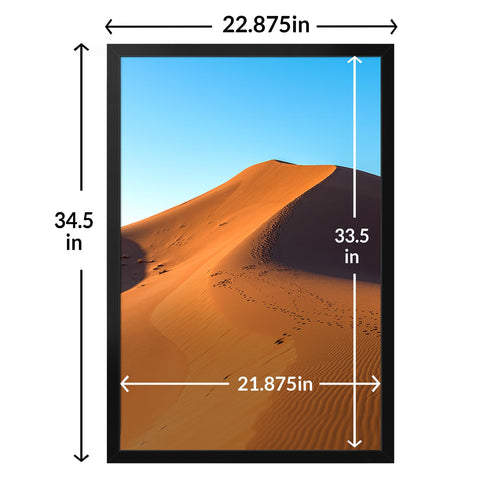 LaVie Home side profile showing slim black frame for minimal look