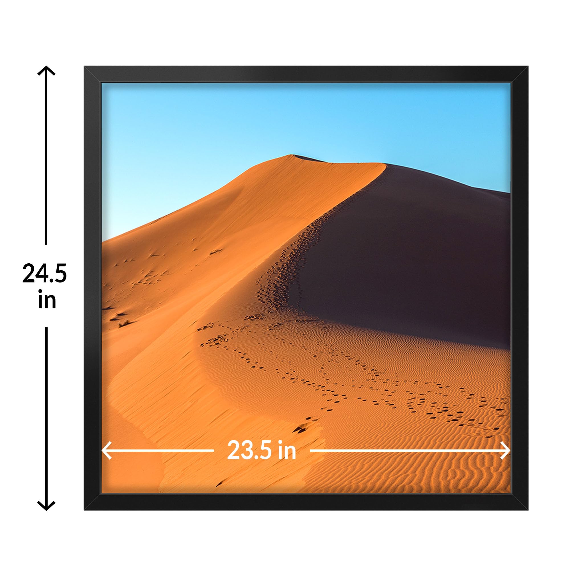 LaVie Home close-up of HD plexiglas panel showing clear image protection benefit