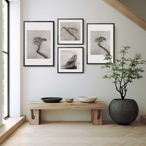LaVie Home frame beside a 24x24 poster showing accurate size and scale benefit