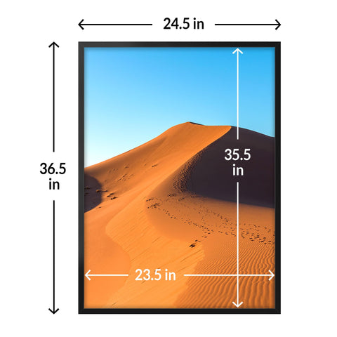 LaVie Home frame back showing reversible hardware for easy vertical or horizontal hanging