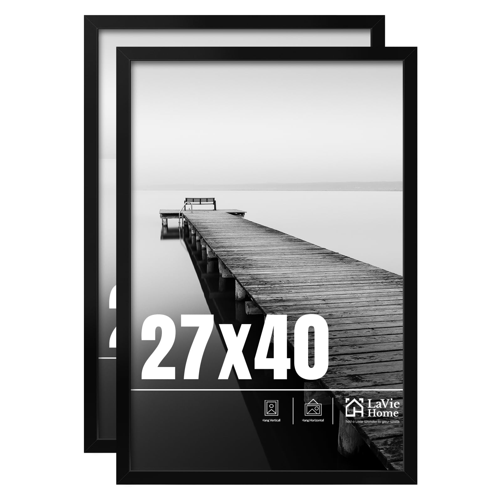 LaVie Home front view black frame, clean display and modern appeal