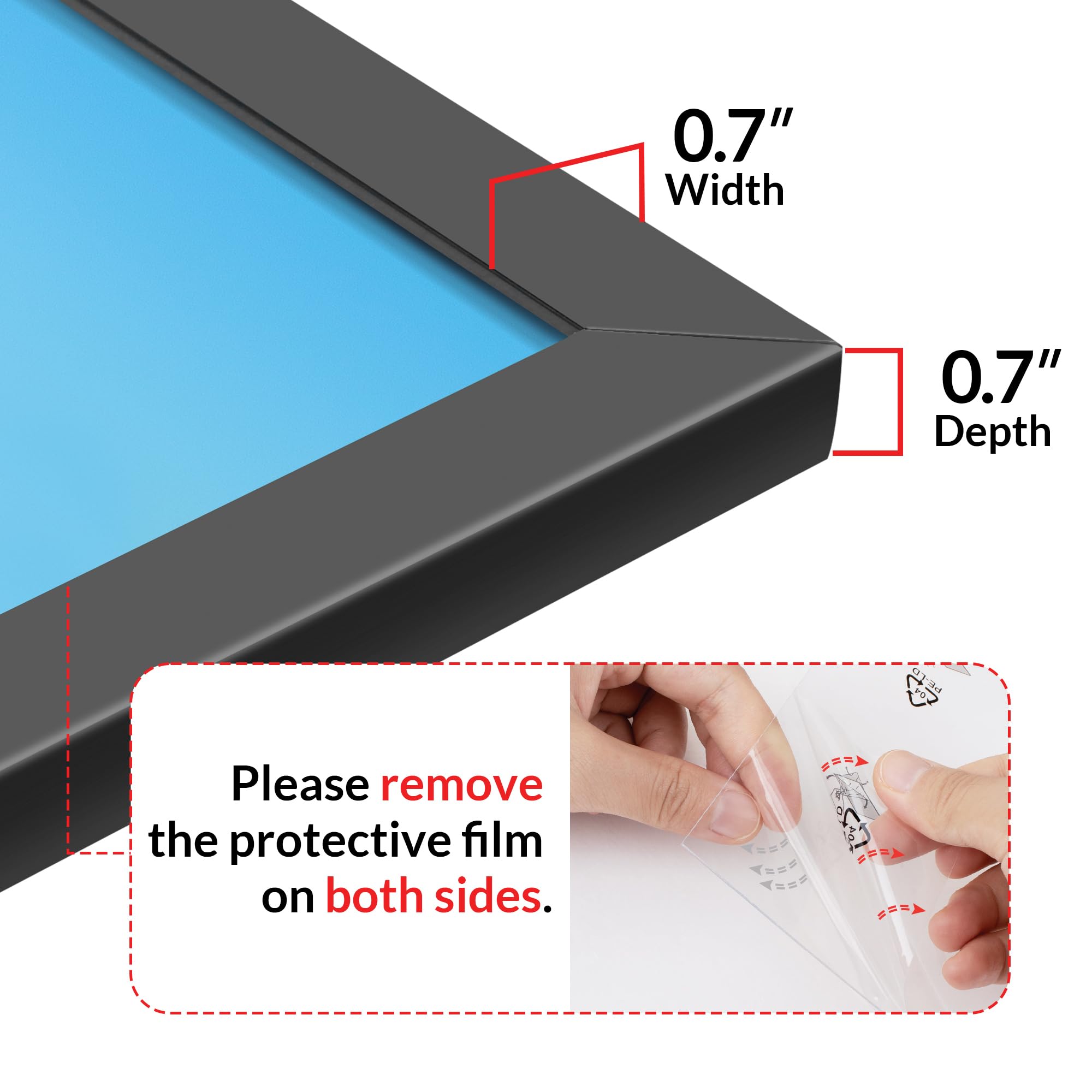LaVie Home plexiglass close-up, clear protection without shattering