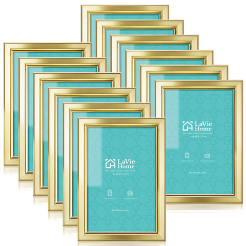 LaVie Home gold frame front view showcasing finish and photo clarity