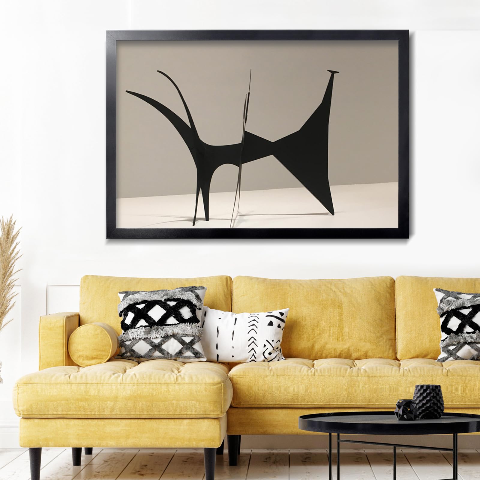 LaVie Home hung horizontally and vertically illustrating versatile display benefit