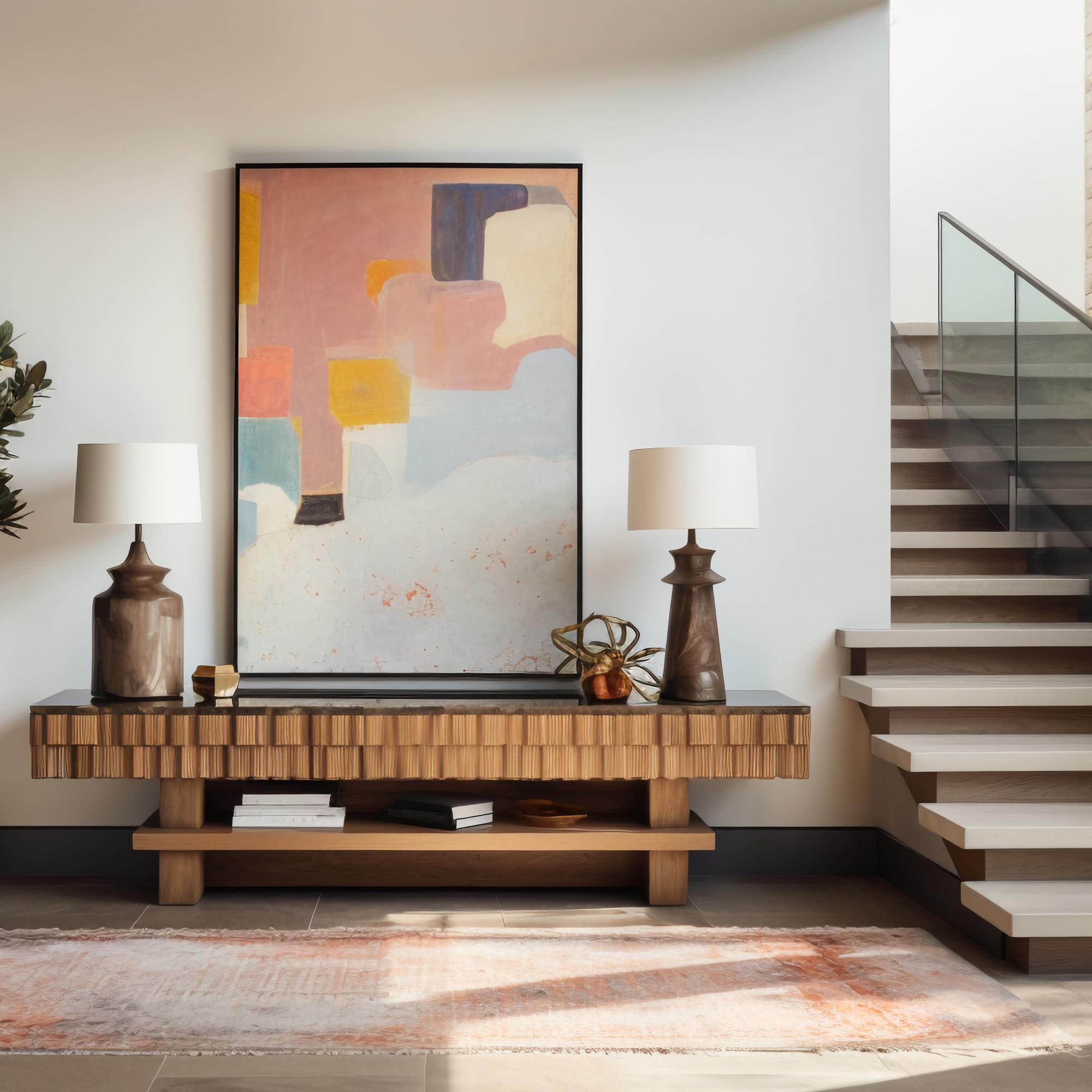 LaVie Home room wall display demonstrating how frame enhances home decor