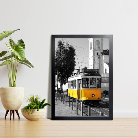 LaVie Home frame next to ruler showing 19.7x27.6 size for accurate fit comparison