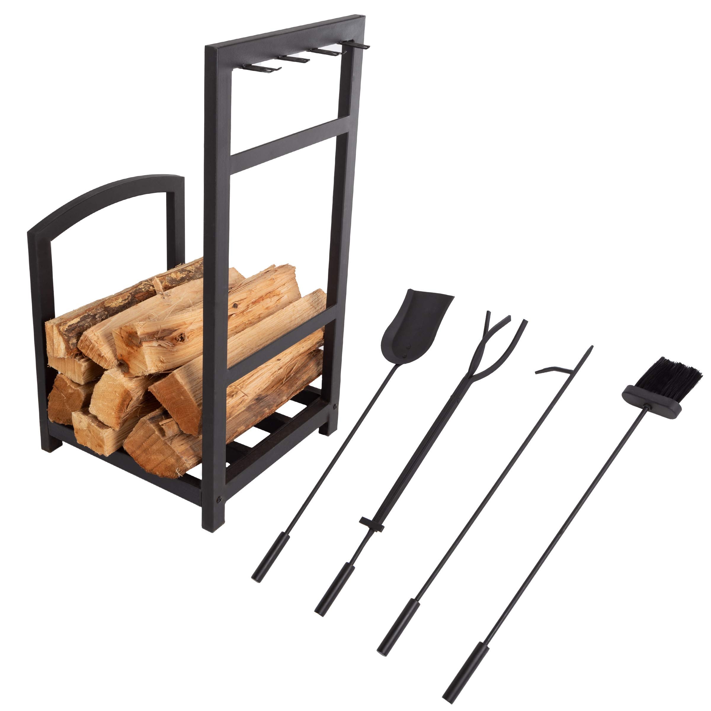 Lavish Home rack beside chair showing size and scale for placement planning