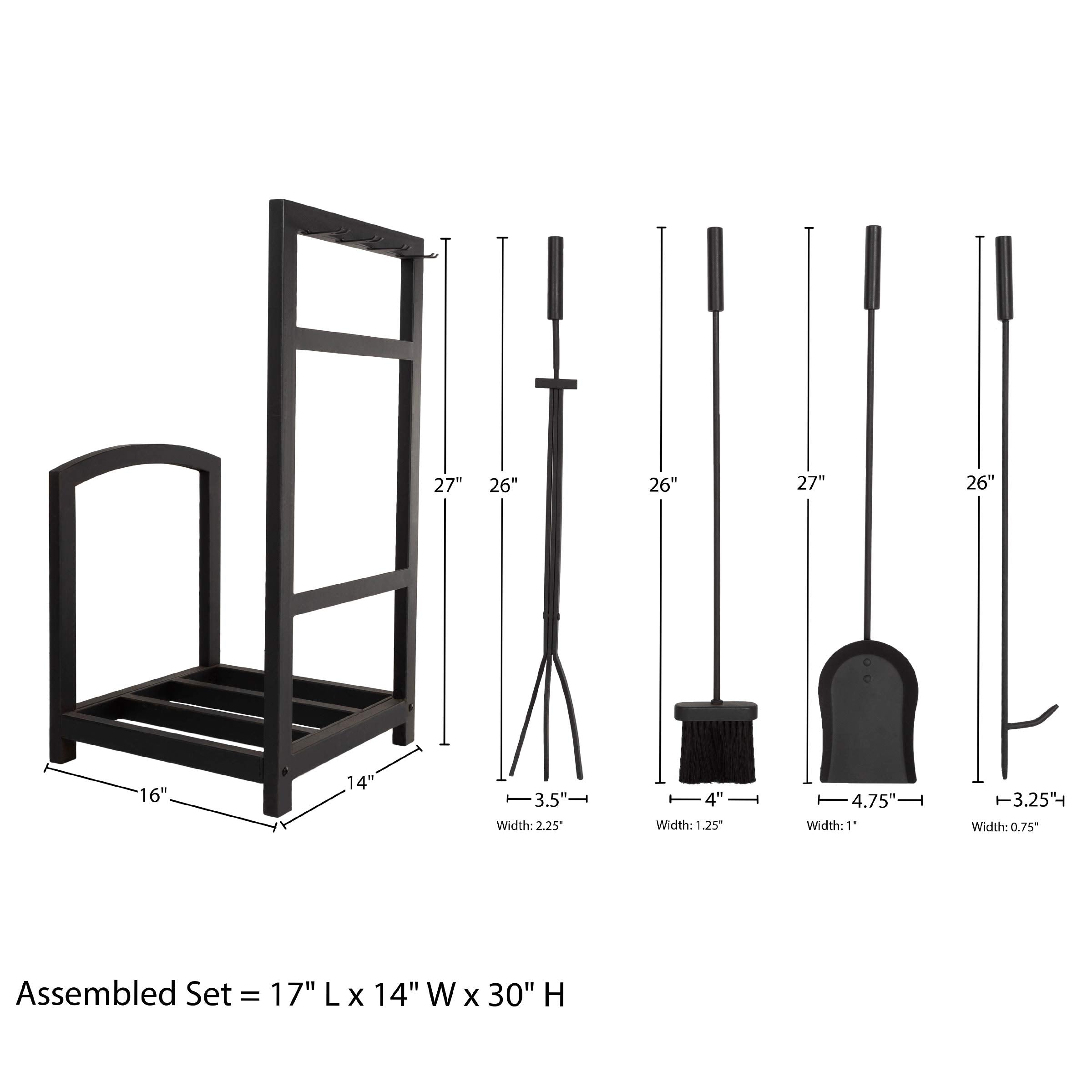 Lavish Home arranged tools on rack illustrating functional layout and readiness