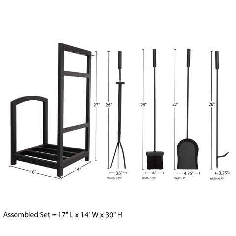 Lavish Home arranged tools on rack illustrating functional layout and readiness