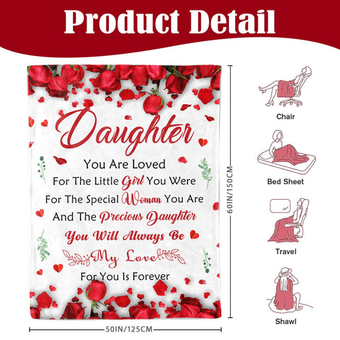 Lavua blanket size scale next to book and mug showing practical dimensions
