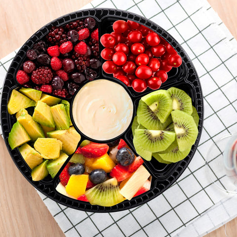 Lawei tray in use at picnic showing portability and easy serving