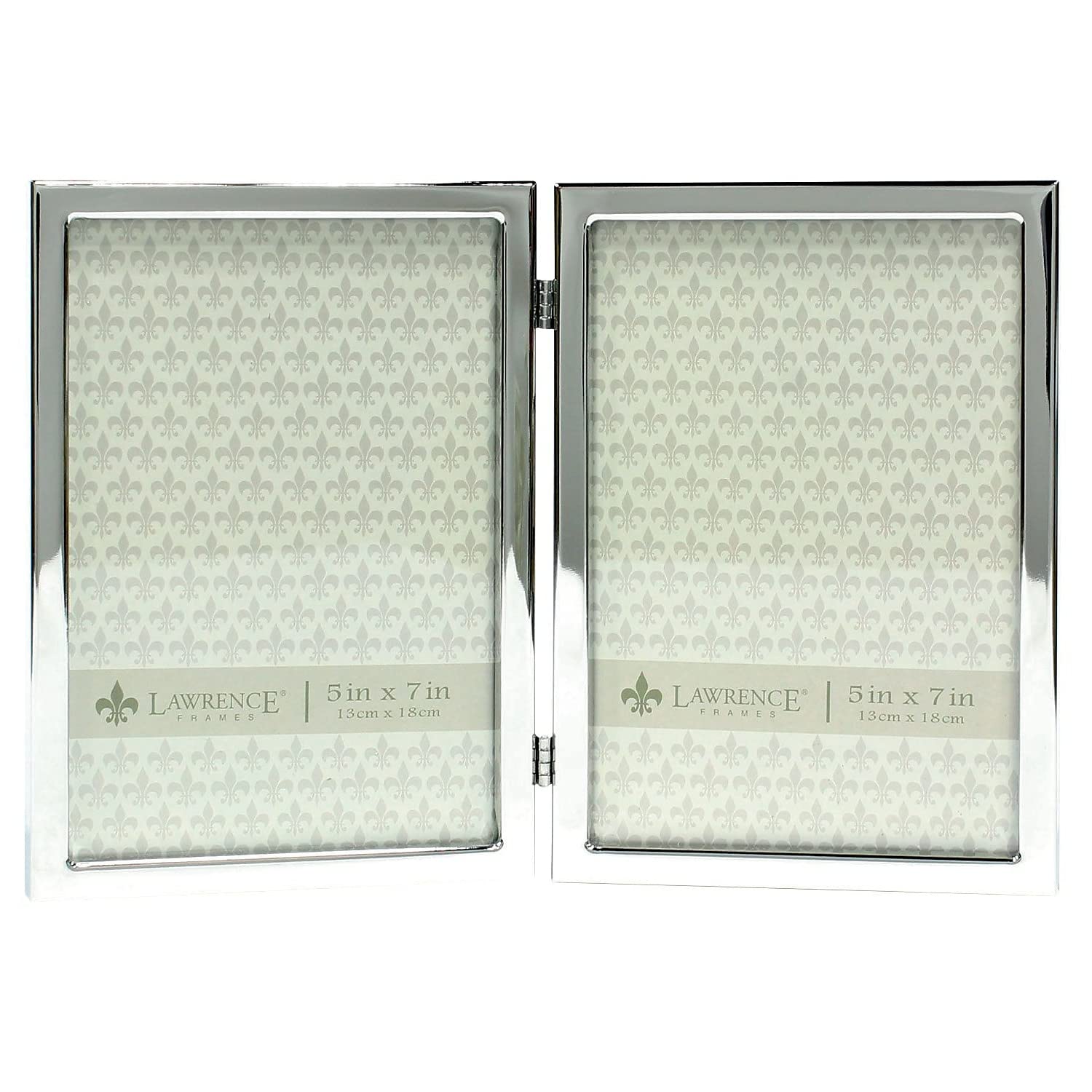 Lawrence Frames silver double frame front view showing clean gallery style and polished finish
