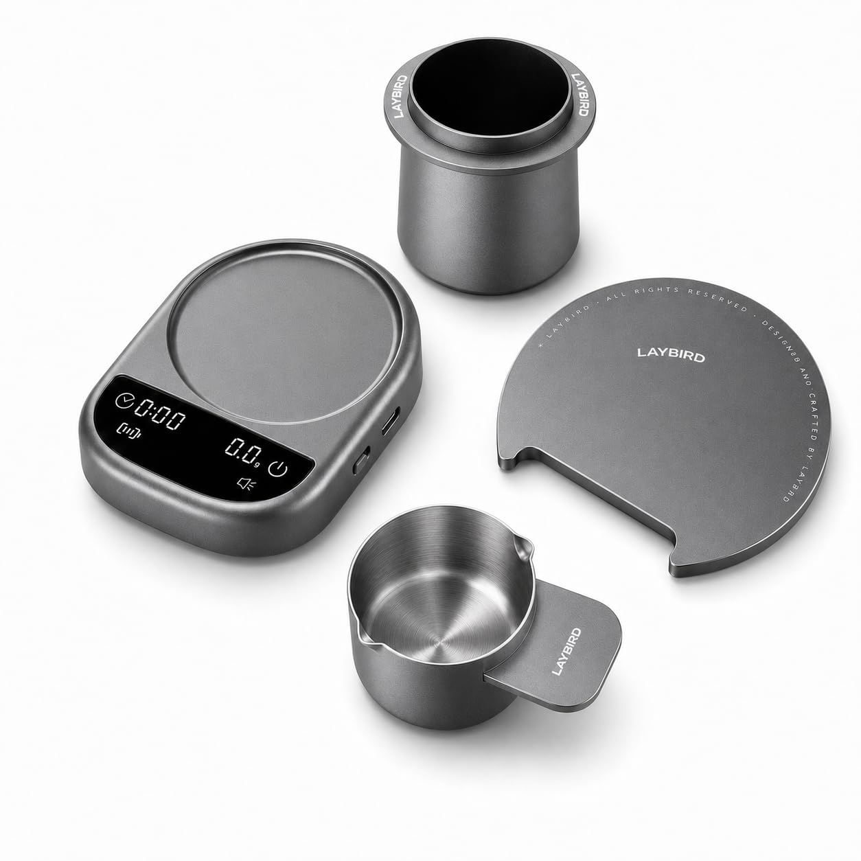 LAYBIRD MagAttach Pro front view showing compact scale and magnetic ports for modular use