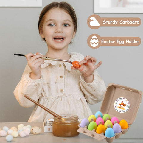 LayHyand close-up of molded pulp compartments cushioning eggs for reduced breakage