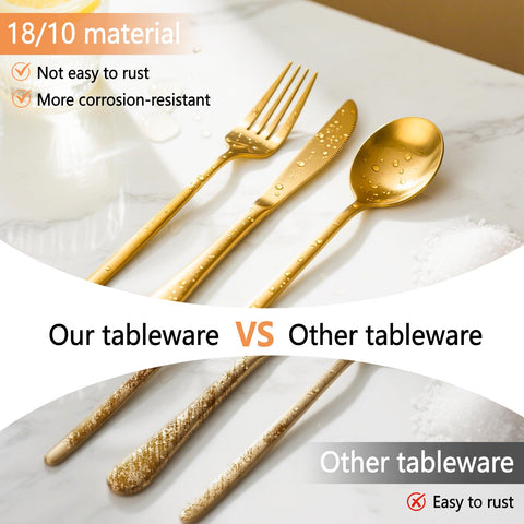 LayHyand size comparison of fork, spoon and steak knife for scale