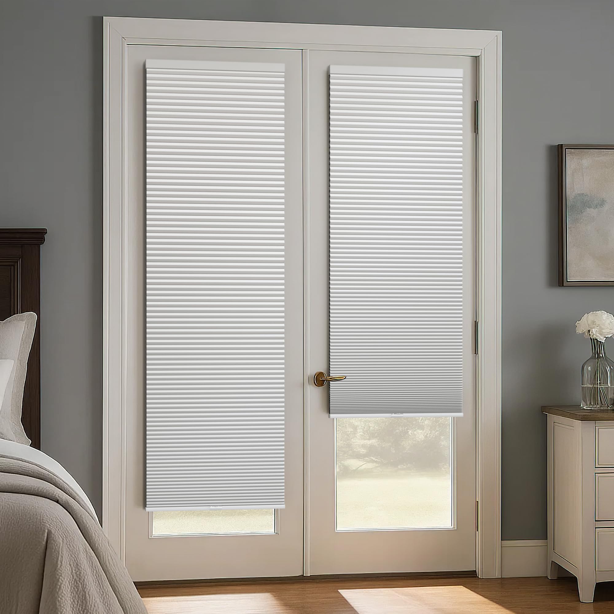 LazBlinds in bedroom demonstrating blackout capability for daytime sleep comfort