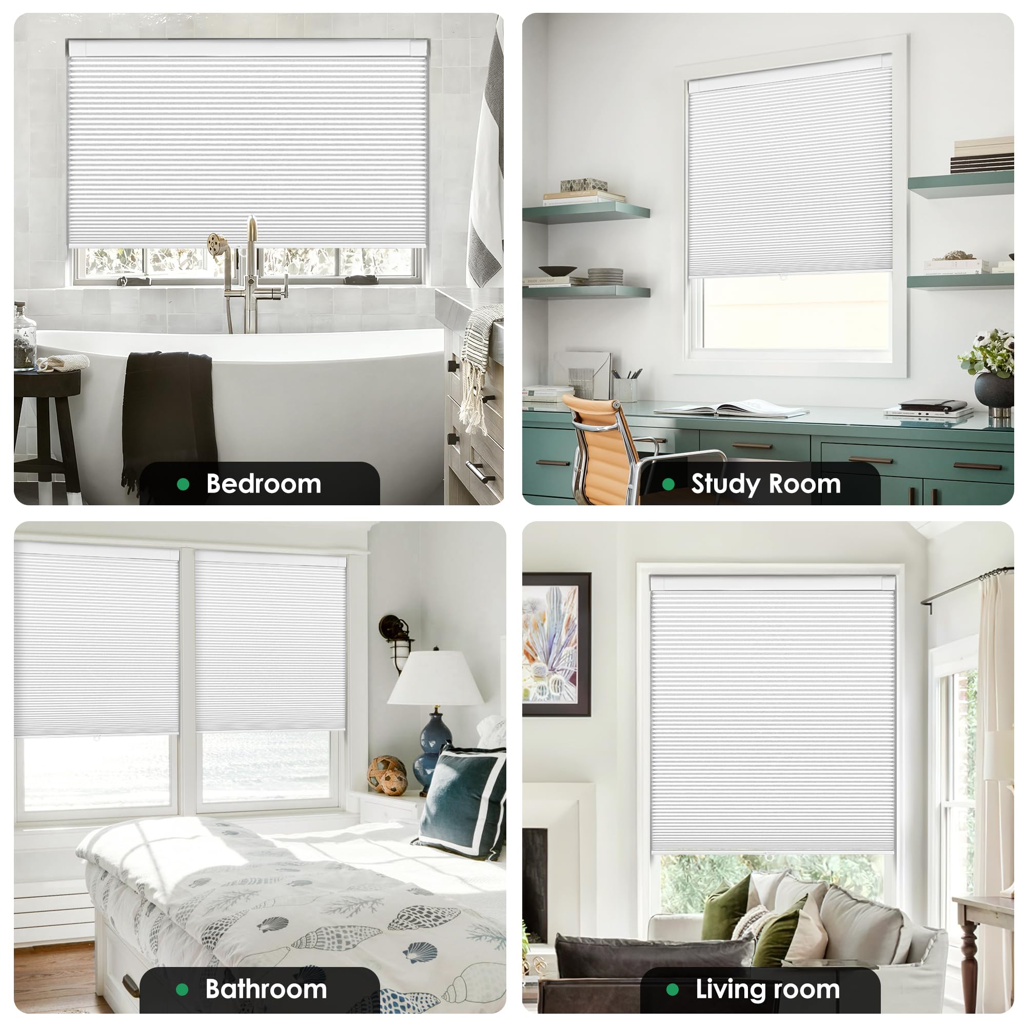 LazBlinds size scale beside ruler illustrating 22 by 36 inch fit accuracy