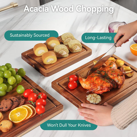 LAZIOPATER close-up of acacia grain highlighting durable texture and long-lasting benefit