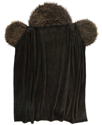 Lazy One Bigfoot paw pocket detail showing soft fleece and hand-warming comfort