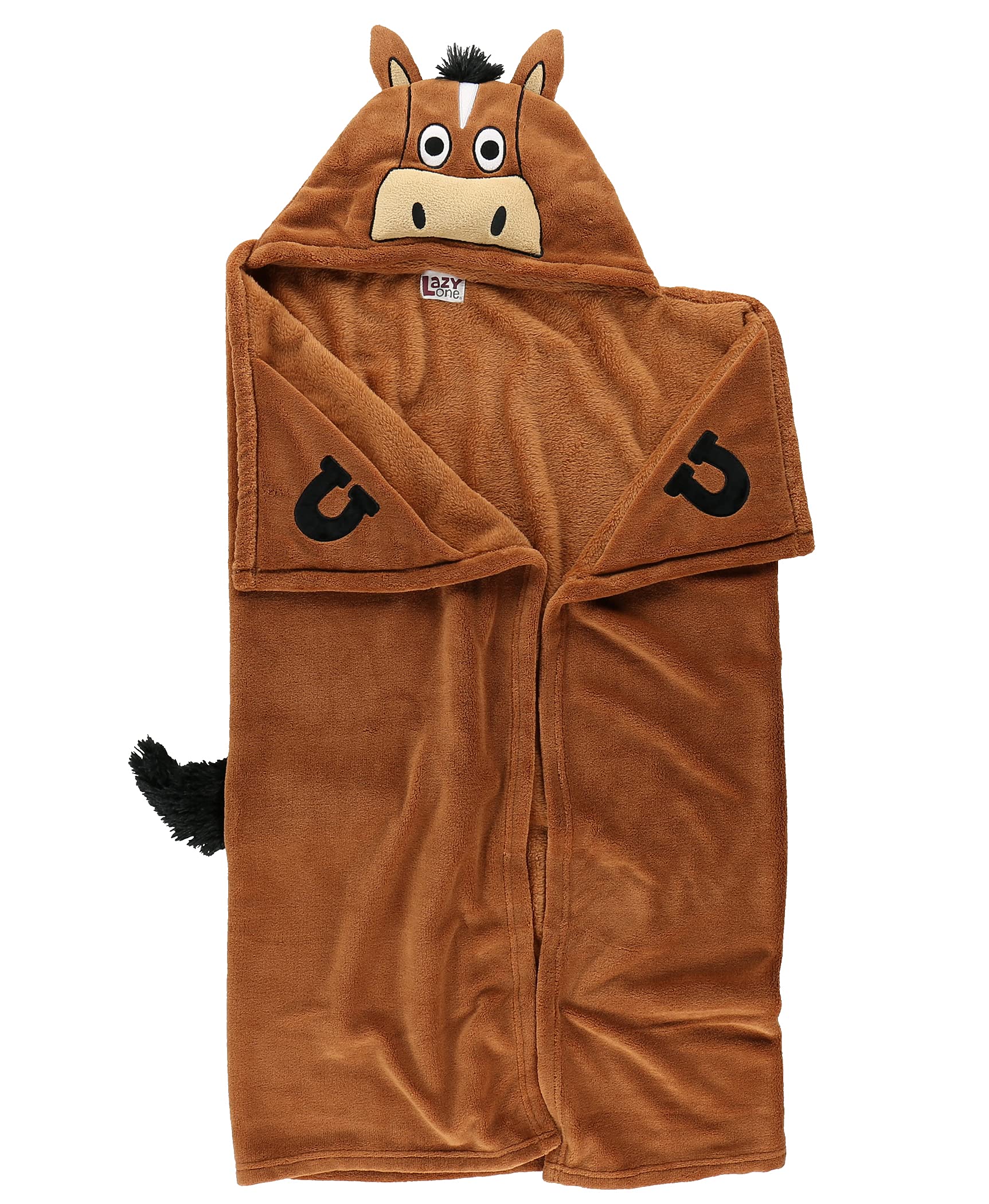 Lazy One paw pocket detail highlighting soft fleece and hand comfort