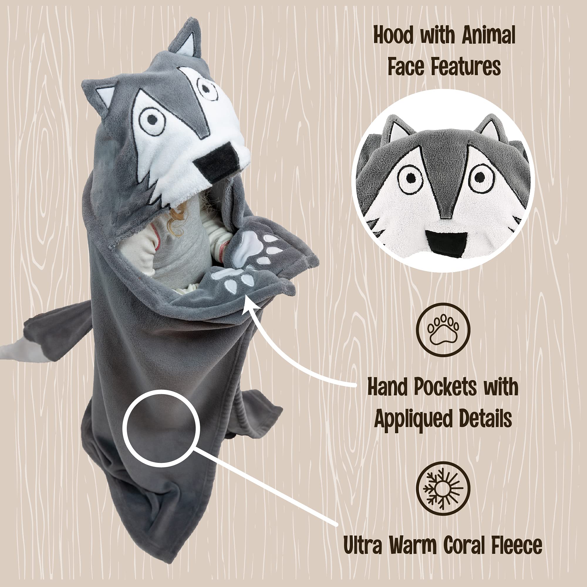 Lazy One sewn-on tail detail highlighting fun costume element and texture