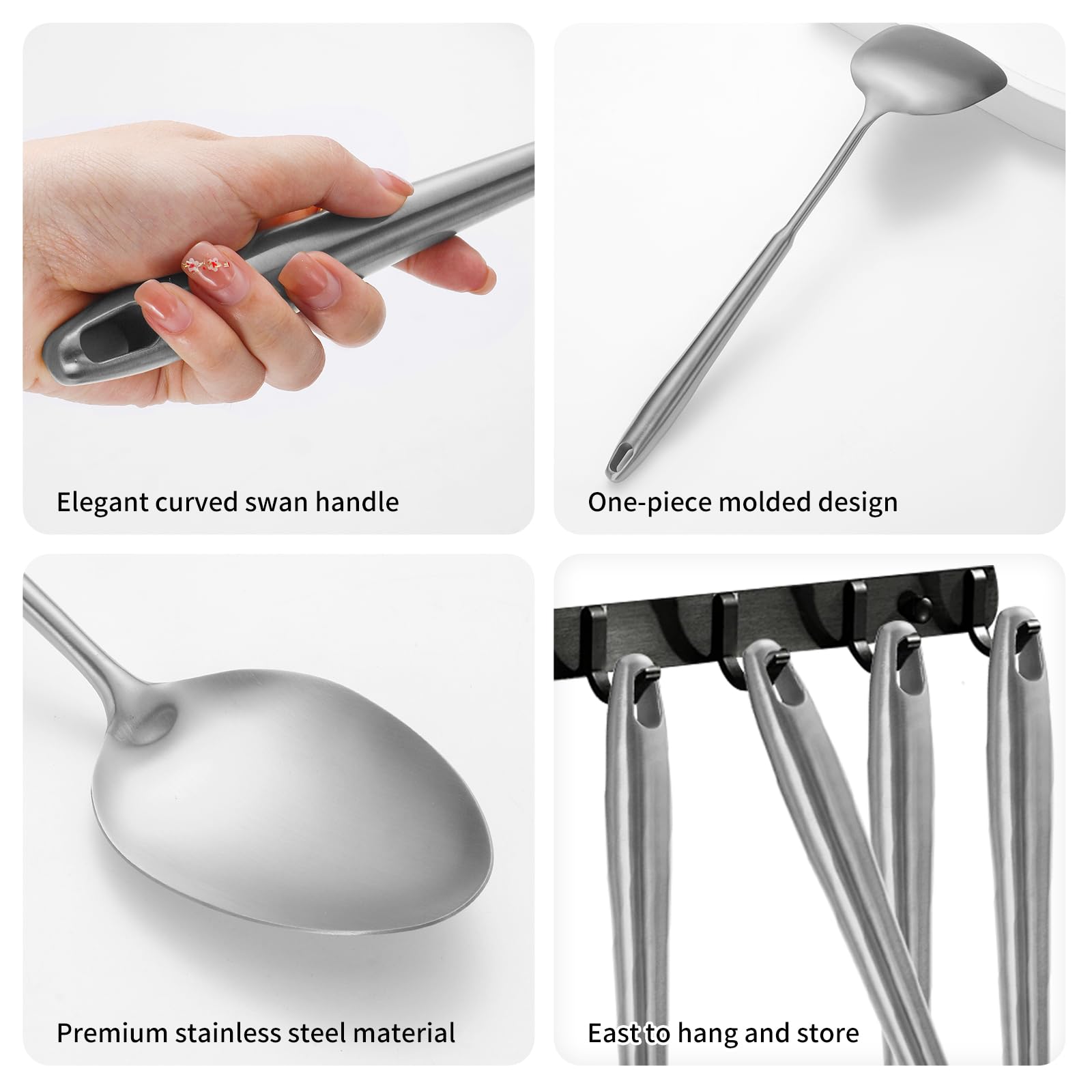 lazycorner utensils hanging on kitchen hooks for space-saving organized storage