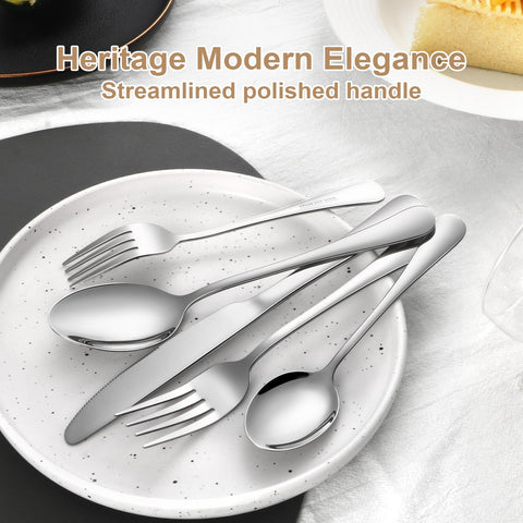 Lazycorner flatware set on outdoor table illustrating durability and stylish entertaining