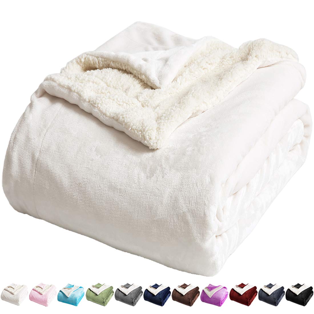 LBRO2M blanket front folded showing neat edges and soft drape for stylish bedding
