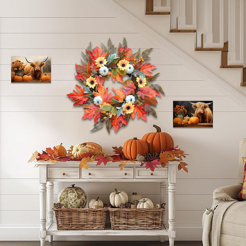 Lckaien white pumpkin cluster emphasizing harvest accents