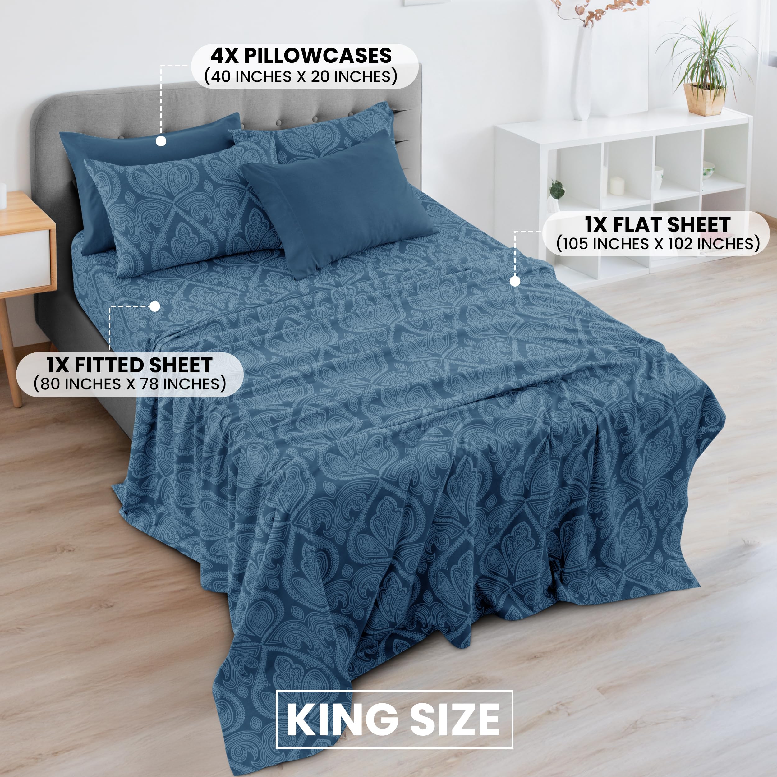 LDC fitted sheet deep-pocket detail demonstrating secure fit on thick mattresses