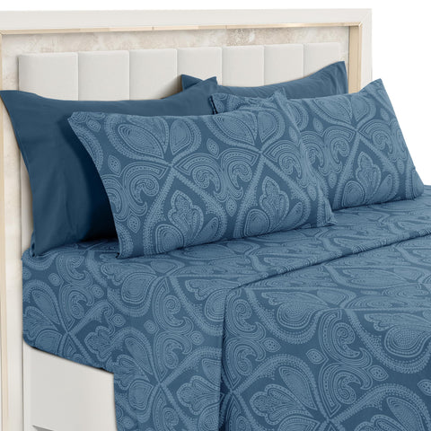 LDC navy paisley front packaging showing design and benefit of complete set