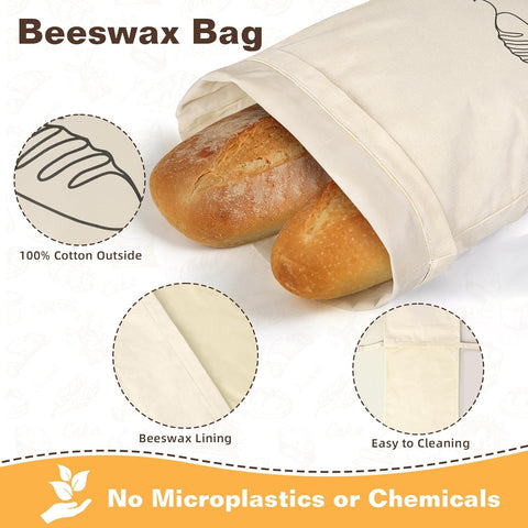 LDJRCP bag beside sourdough boule to show extra-large capacity and practical fit