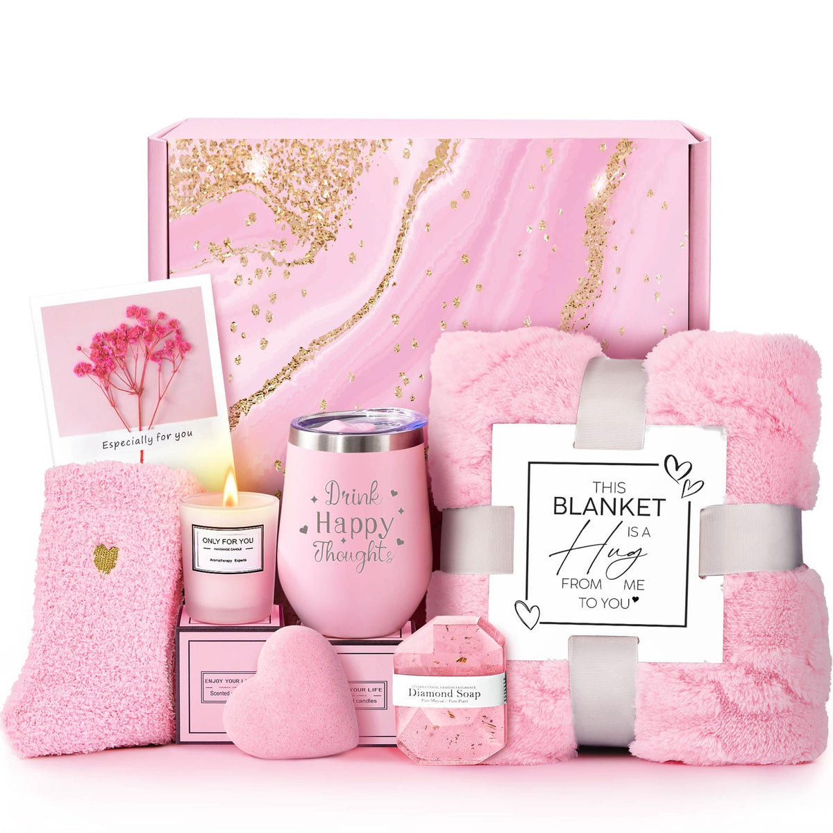 LE CADEAU front packaging showing the full gift basket and polished presentation