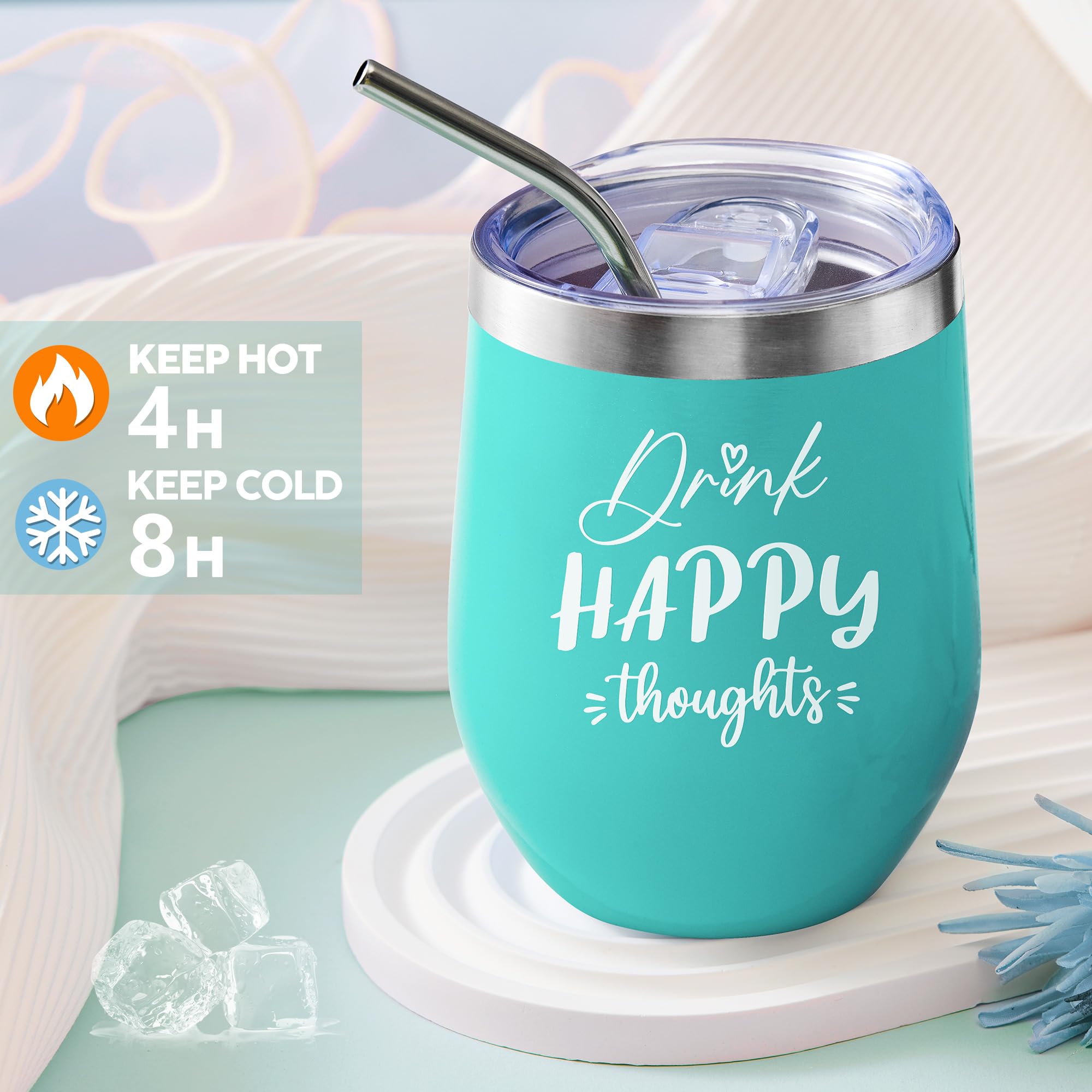 LE CADEAU insulated tumbler detail showing stainless steel finish and leak resistance